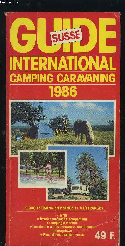GUIDE INTERNATIONAL - CAMPING CARAVANING 1986.