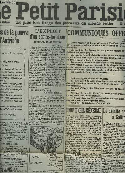 LE PETIT JOURNAL - N14.088 : LES PREMIERES JOURNEES DE LA GUERRE ENTRE L'ITALIE ET L'AUTRICHE + LA BATAILLE DE LORETTE + L'ABATTEMENT DU KAISER.