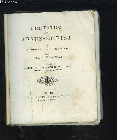 L'IMITATION DE JESUS CHRIST - AVEC DES REFLEXIONS A LA FIN DE CHAQUE CHAPITRE.