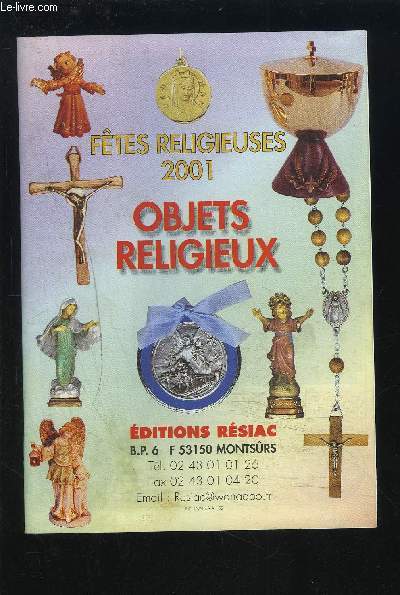 FETES RELIGIEUSES 2001 - OBJETS RELIGIEUX.