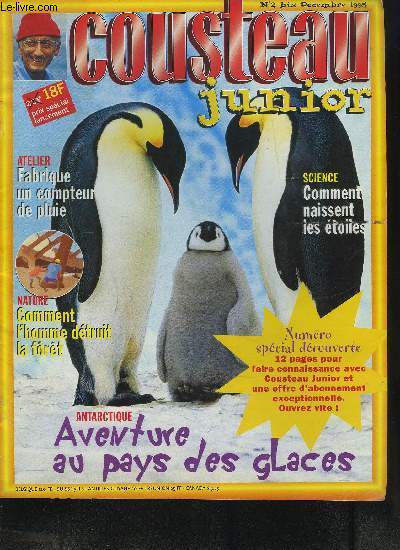 COUSTEAU JUNIOR - N2 bis Dcembre 1995 - Atelier fabriquer un compteur de pluie, Comment naissent les toiles