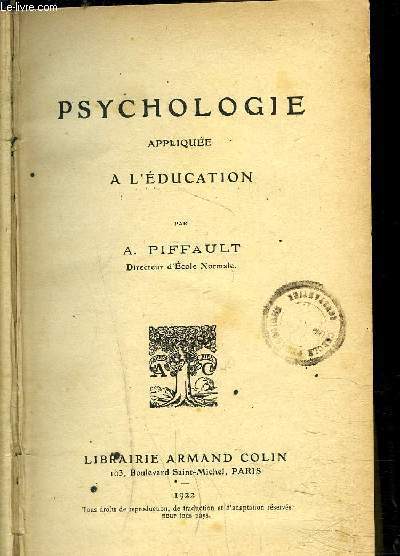 PSYCHOLOGIE APPLIQUEE A L'EDUCATION