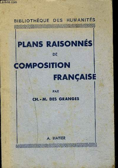 PLANS RAISONNES DE COMPOSITION FRANCAISE