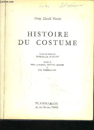 HISTOIRE DE COSTUME