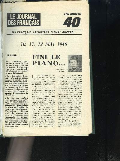LE JOURNAL DES FRANCAIS LOT DU N96 AU N135 - supplment du journal de la France