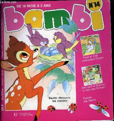 BAMBI N 14 - PAUL ET ZOE CHERCHENT PLOUM - BERNARD ET BIANCA LA FETE DES MERES