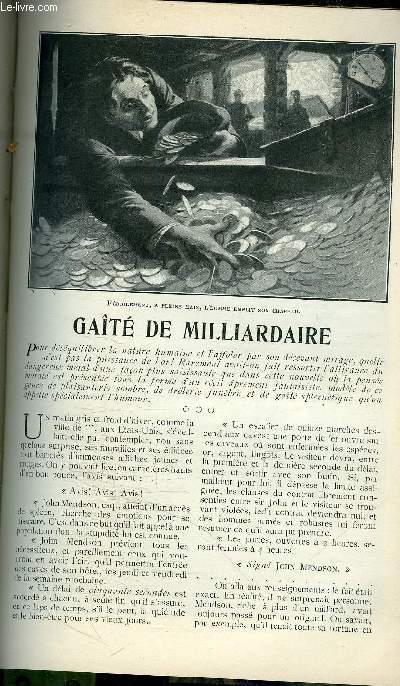 GAITE DE MILLIARDAIRE + LA DENTELIERE DU ROY (parles de G. Ises - Musique de J. Clerice) + UN PROFESSEUR D'ENERGIE, les grands jours de la vie de Stanley.