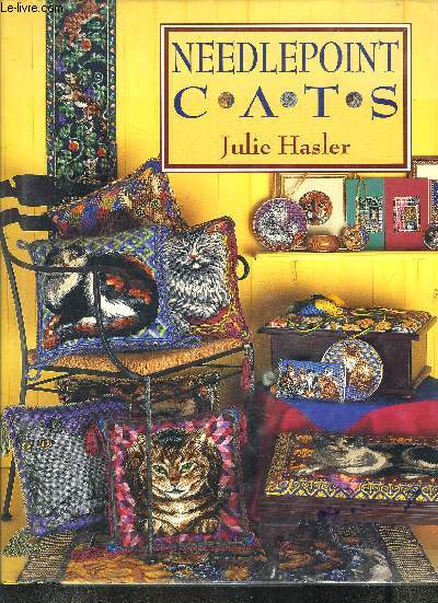 NEEDLEPOINT CATS / cross stitches - HASLER JULIE - 1994 - Picture 1 of 1