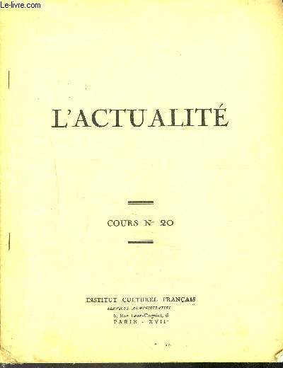 L'ACTUALITE / COURS N20 / quesque l'organisation des NATIONS UNIES- le monde arabe s'agite- la fin des empires coloniaux.