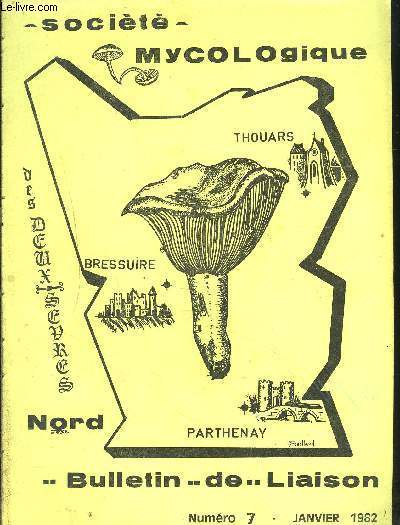 BULLETIN DE LIAISON N 7 JANVIER 1982