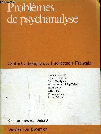 RECHERCHE ET DEBATS N78/ Probleme psychanalyse