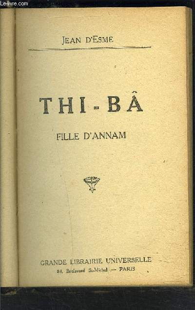 THI-BA FILLE D'ANNAM