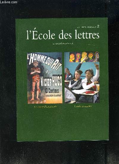L ECOLE DES LETTRES- COLLEGES N 2- 2008-2009- LE ROMAN D UN PROSCRIT- L ECOLE AU CINEMA