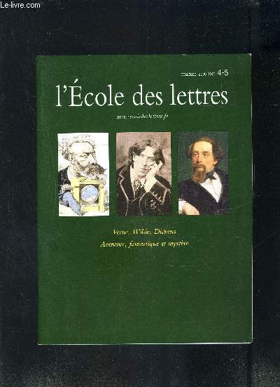 L ECOLE DES LETTRES- COLLEGES 2009-2010 - N4-5- VERNE, WILDE, DICKENS- AVENTURE, FANTASTIQUE ET MYSTERE