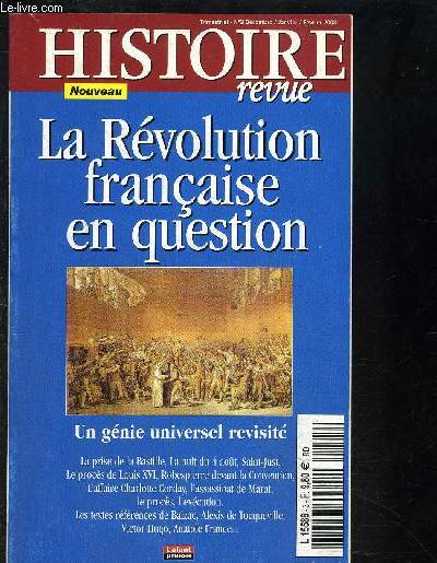 REVUE HISTOIRE- N3 - DEC-JAN-FEV 2008 - La rvolution franaise en question- Un gnie universel revisit