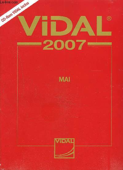 VIDAL MAI 2007- VENDU SANS LE CD-ROM