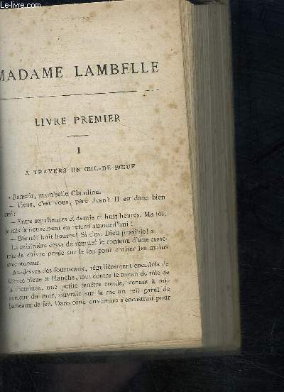 MADAME LAMBELLE