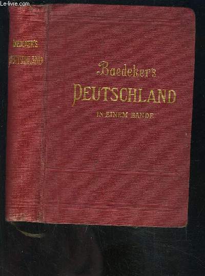 DEUTSCHLAND IN EINEM BANDE- KURZES REISEHANDBUCH- OUVRAGE EN ALLEMAND