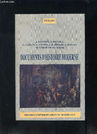 DOCUMENTS D HISTOIRE MODERNE- ENVOI DES AUTEURS