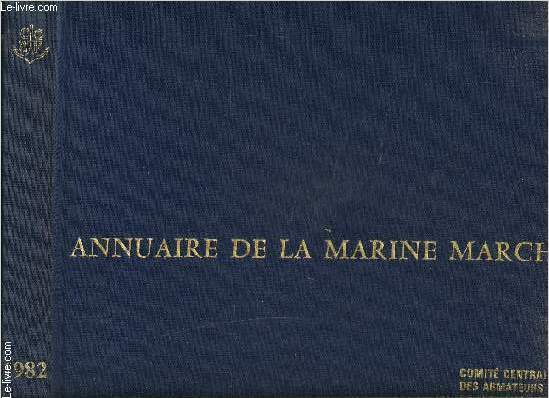 ANNUAIRE DE LA MARINE MARCHANDE-1982