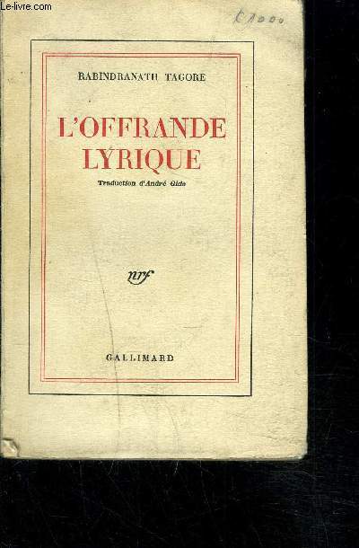 L OFFRANDE LYRIQUE (Gitanjali)