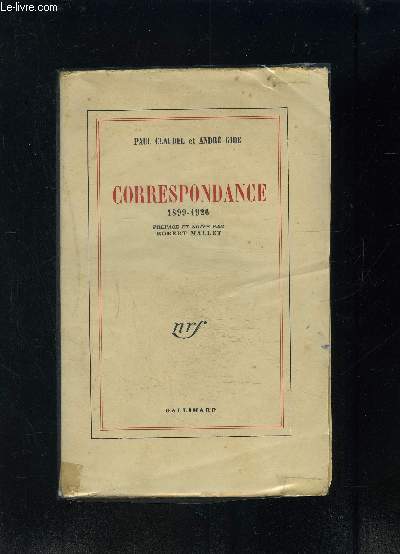CORRESPONDANCE 1899-1926