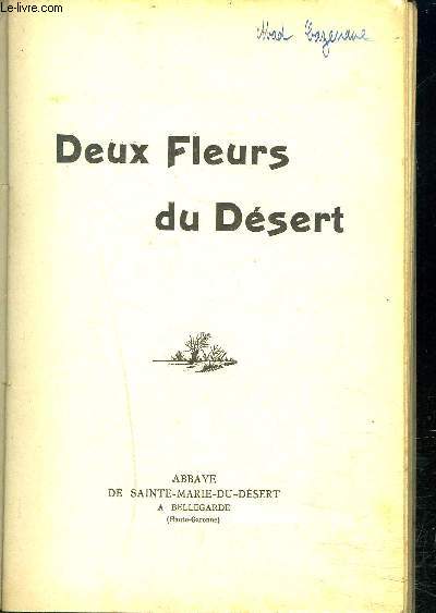 DEUX FLEURS DU DESERT