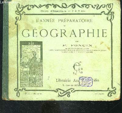L ANNEE PREPARATOIRE DE GEOGRAPHIE- COURS ELEMENTAIRE 7-9 ANS