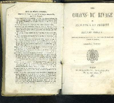 LES COLONS DU RIVAGE OU INDUSTRIE ET PROBITE SUIVIS DE DEUX NOUVELLES- GERMAIN LE VANNIER ET LES DEUX MEUNIERS- Ouvrage destin  servir de lecture courante dans les coles primaires