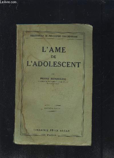 L AME DE L ADOLESCENT