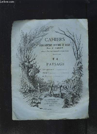 CAHIERS D ENSEIGNEMENT PRATIQUE DU DESSIN N4- PAYSAGE