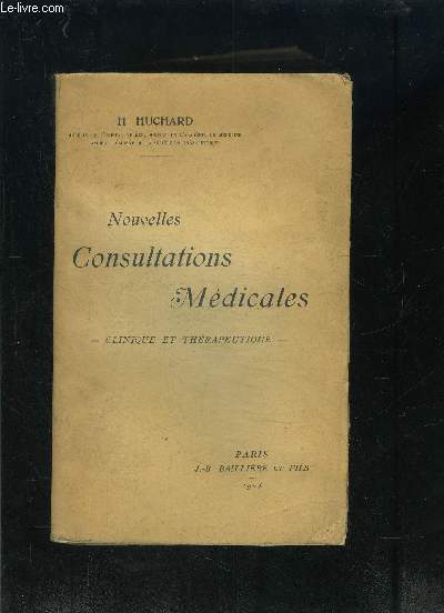 NOUVELLES CONSULTATIONS MEDICALES- CLINIQUE ET THERAPEUTIQUE