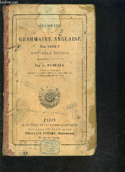 ELEMENTS DE LA GRAMMAIRE ANGLAISE