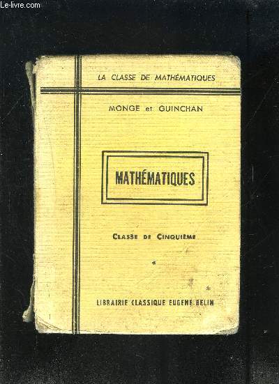MATHEMATIQUES CLASSE DE CINQUIEME