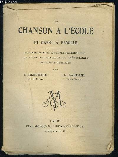 LA CHANSON A L ECOLE ET DANS LA FAMILLE