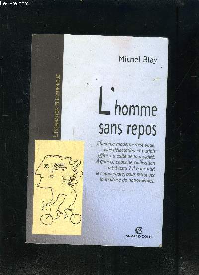 L HOMME SANS REPOS- Du mouvement de la Terre  l'esthtique mtaphysique de la vitesse- XVIIe XXe sicles- L'inspiration philosophique