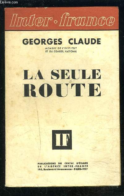 LA SEULE ROUTE