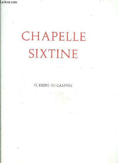 CHAPELLE SIXTINE