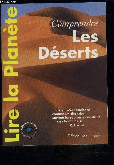 COMPRENDRE LES DESERTS- LIRE LA PLANETE