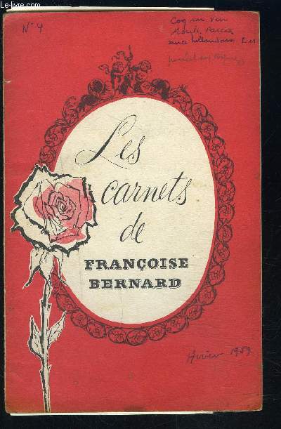 LES CARNETS DE FRANCOISE BERNARD- L'invit du petit Sapin- La bougie sculpte- Menus d'hiver...