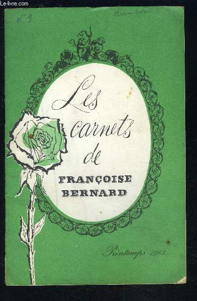 LES CARNETS DE FRANCOISE BERNARD- Printemps 1961- Le Grand-Duch notre petit voisin- L'Europe  l'cole- Menus de printemps (rti de cheval...)-