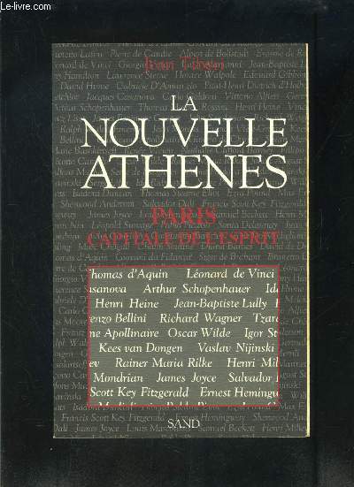 LA NOUVELLE ATHENES- PARIS CAPITALE DE L ESPRIT