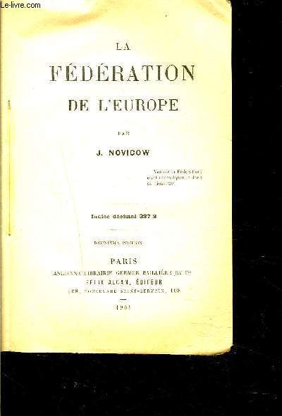 LA FEDERATION DE L EUROPE