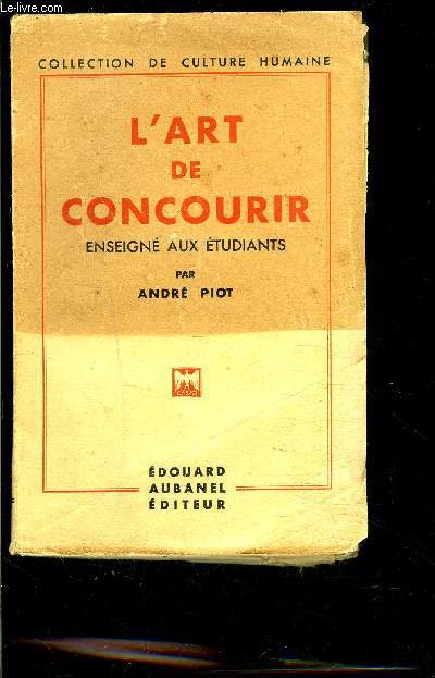 L ART DE CONCOURIR ENSEIGNE AUX ETUDIANTS
