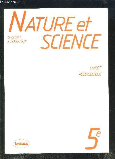 NATURE ET SCIENCE- LIVRET PEDAGOGIQUE 5e