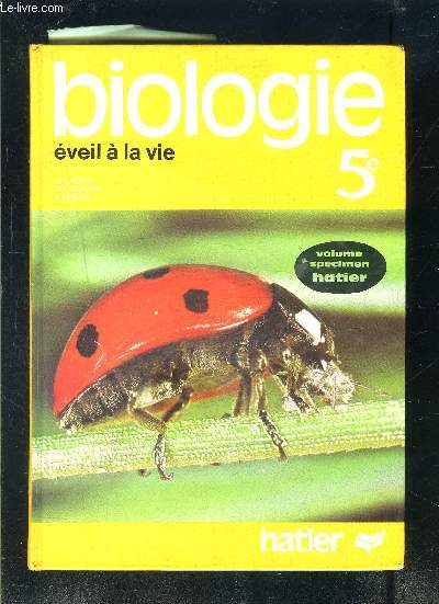 BIOLOGIE- EVEIL A LA VIE 5e- SPECIMEN