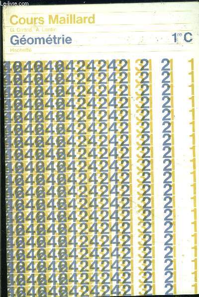 GEOMETRIE 1re C- COURS MAILLARD