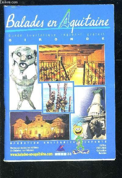 BALADES EN AQUITAINE- GUIDE TOURISTIQUE REGIONAL- GIRONDE
