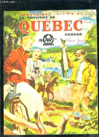 1 BROCHURE: IMAGES DE LA PROVINCE DE QUEBEC- CANADA