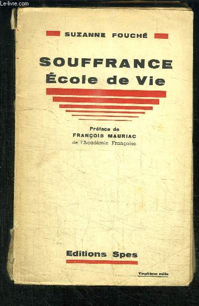 SOUFFRANCE ECOLE DE VIE